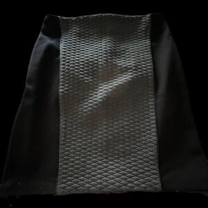 LAUNDRY Shelli Segal Two-Tone Panel Black Gray Skirt